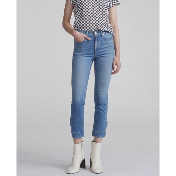 Rag & Bone Avery cuffed cigarette cropped jeans